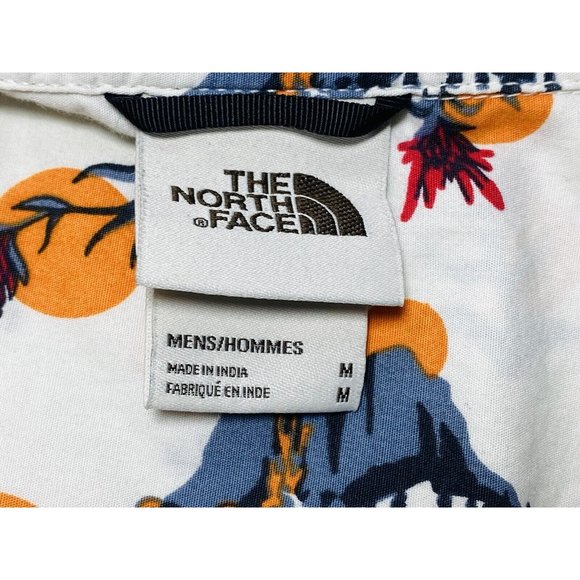 The North Face Men's Short Sleeve Baytrail Shirt SIZE M Desert Flower Mountains - Picture 9 of 9